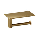 BRAUER Toiletrolhouder met planchet goud geborsteld PVD